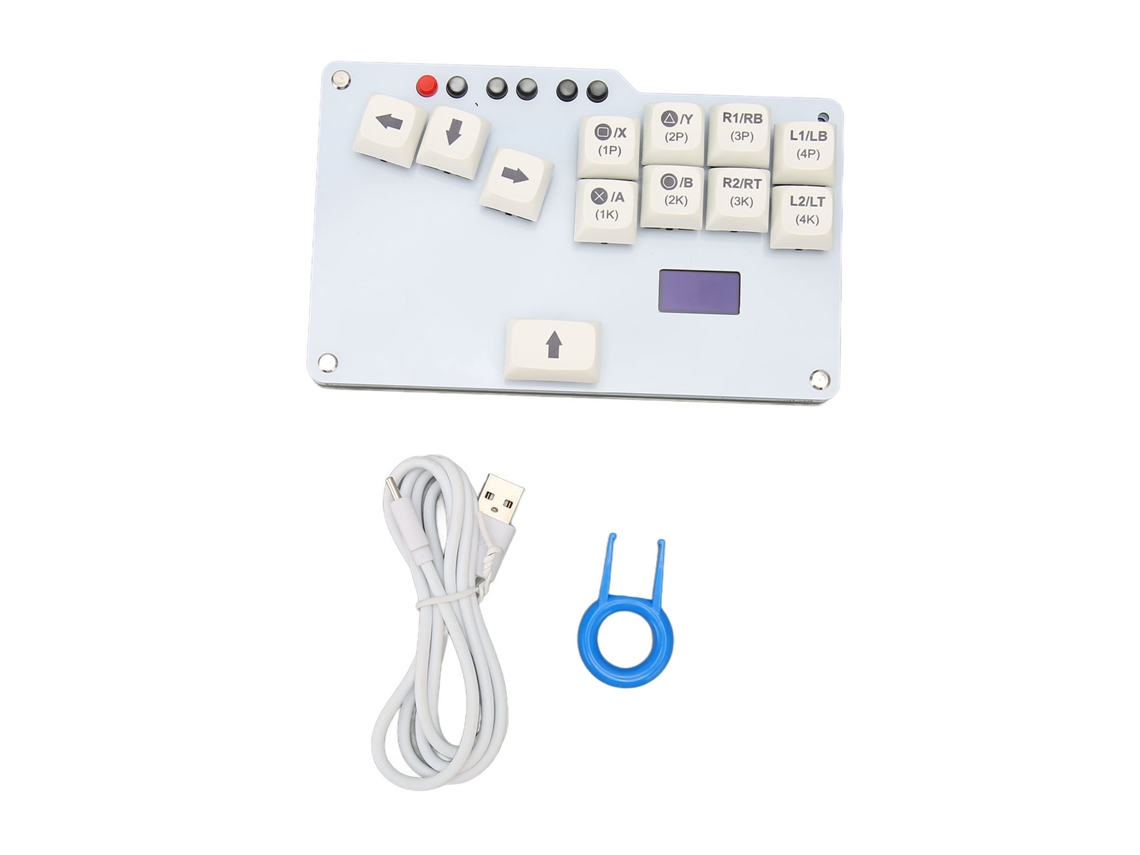 Fighting Keyboard Mini Hitbox Fighting Stick Keyboard EOOCOO (design de Tecla Wasd de Controle de Jogo Arcade)