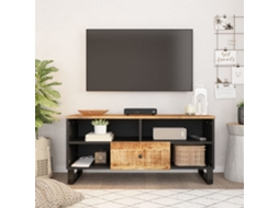 Vidaxl Móvel De Tv 100x33x46 Cm Mangueira Maciça/derivados Madeira