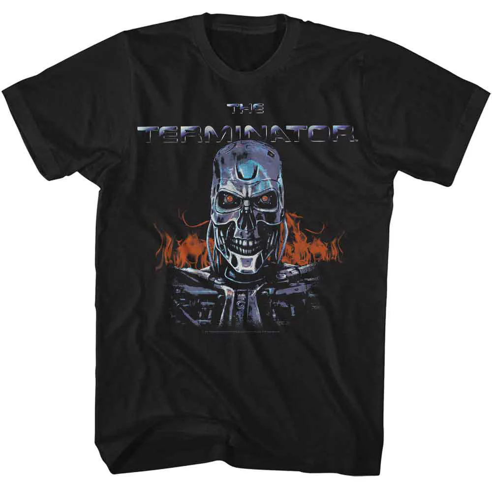 Rockinstone Terminator Terminator Flames T-shirt（s）