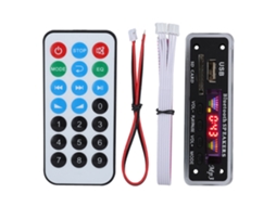 Módulo Placa Decodificadora Bluetooth 5.0 SDM01BT U DX com Tela, FM, APE, FLAC | S/MARCA