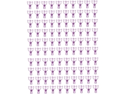 100 Clipes de Papel em Formato Gato Design Suave Animado, Clipes Metálicos com Cauda Vazada e Fixação Forte, Materiais