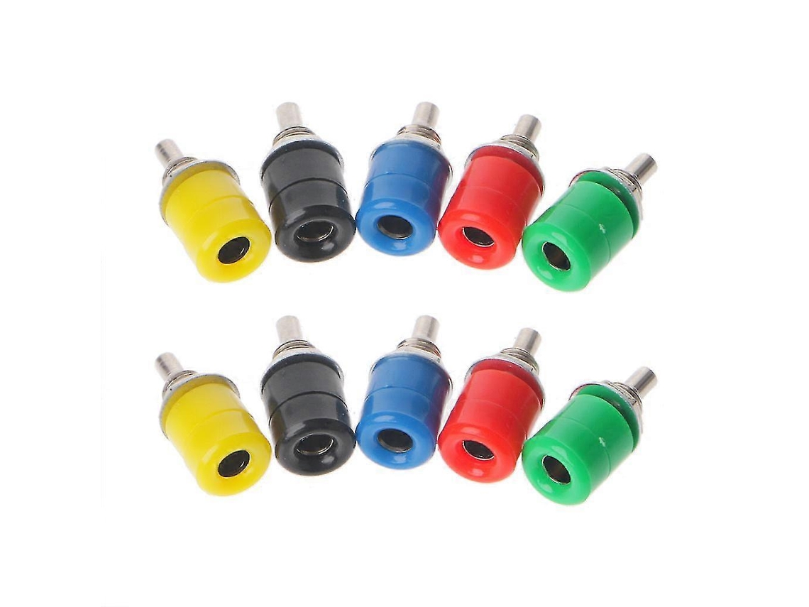 10 peças de conector banana fêmea de 4 mm e 5 núcleos. Sygo