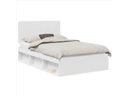 Estrutura da Cama com Cabeceira Branco 120 X 190 Cm MAISON EXCLUSIVE