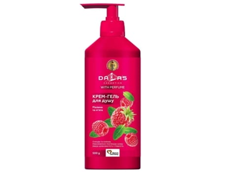 Gel de banho de framboesa e menta, 500ml Dalas