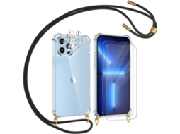 Lente para Telefone Vidros Temperados Protetores Alça para iPhone 13 Pro Max HONGWE. Acrílico Transparente