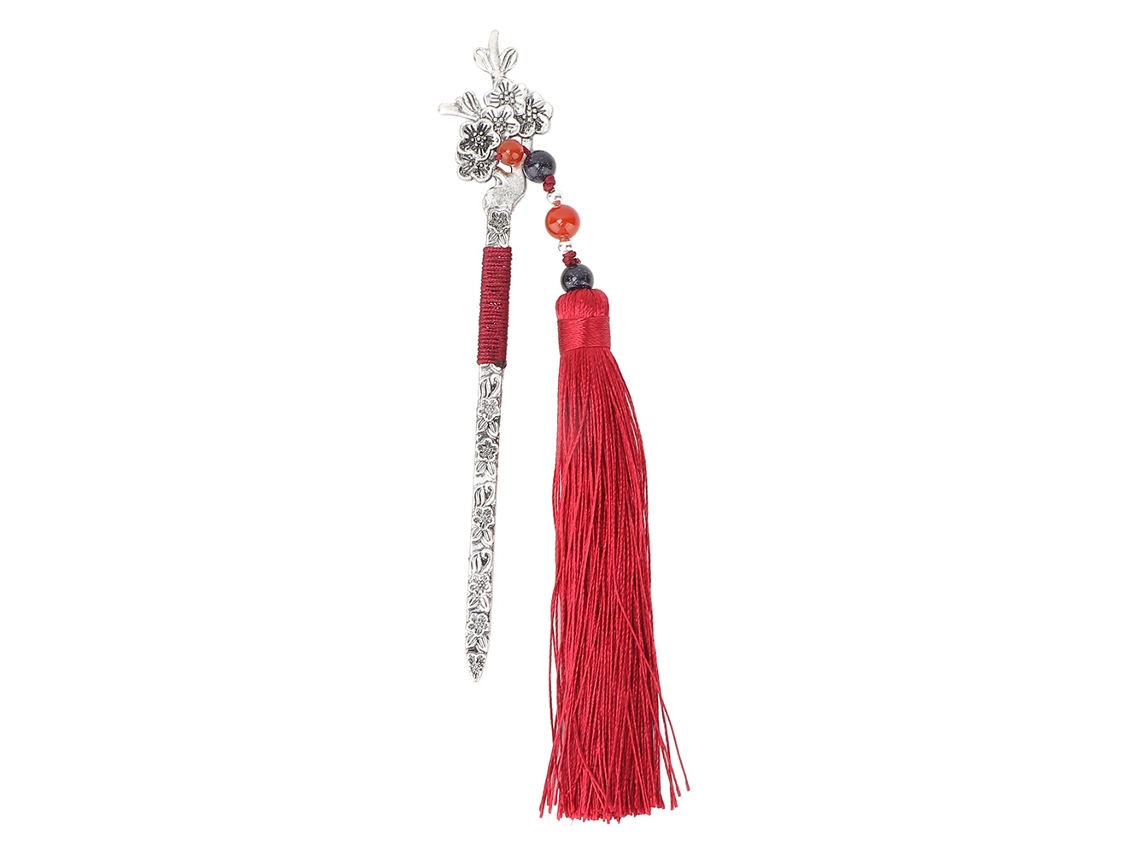 Marcador de Livro Tassel Clássico Chinês Estilo Metal Retro