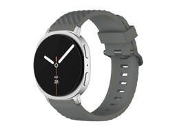 Pulseira De Silicone Preta Com Fivela E Estampa De Abeto Para Samsung Galaxy Watch8 / Watch8 Classic
