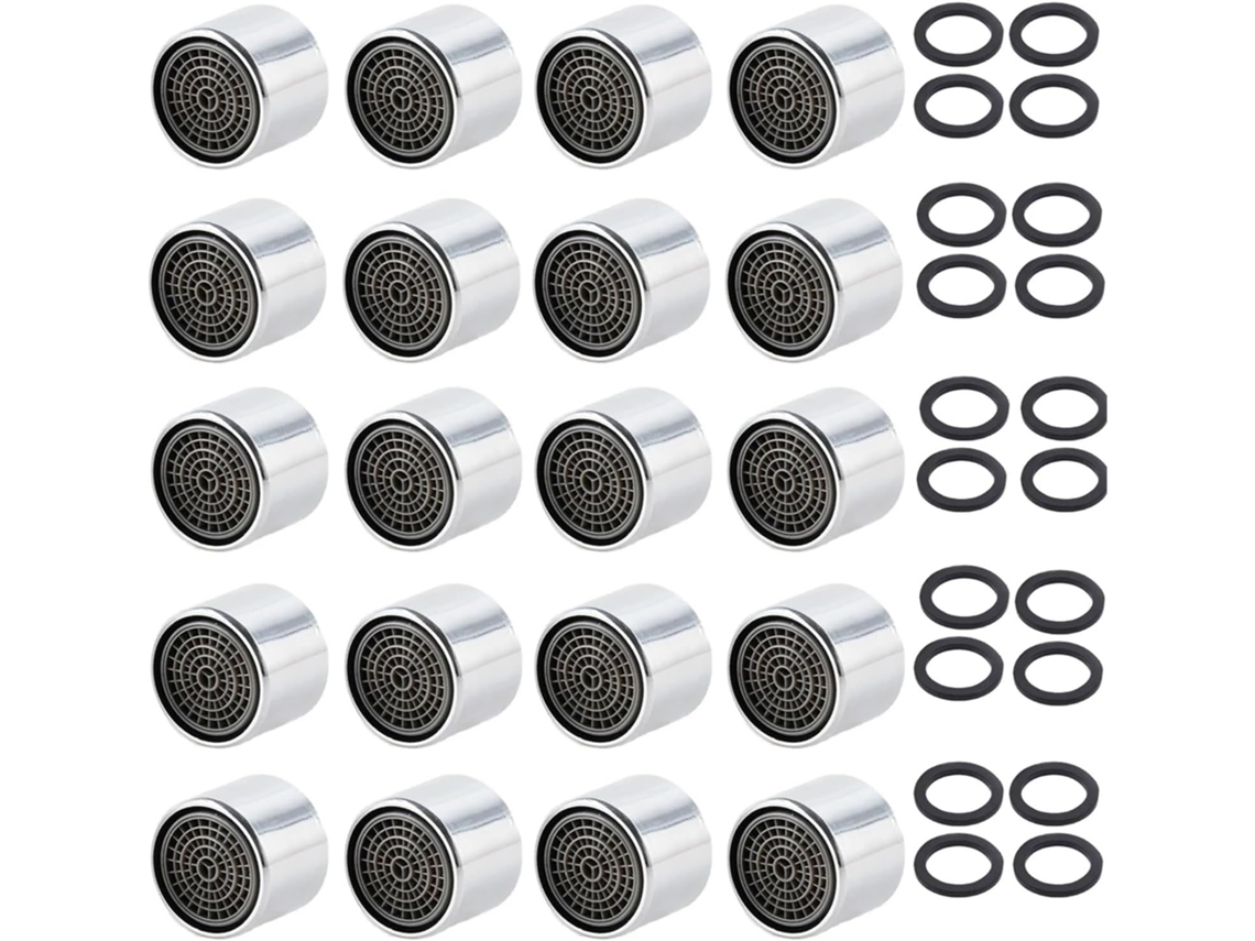 Conjunto De 20 Peças Acessórios Para Torneira Cozinha Com Economia Água Borbulhador Interno, Bocal De Respingos, Filtro