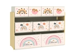 Organizador de brinquedos com 9 cestas de tecido, 93x30x70 cm S/MARCA