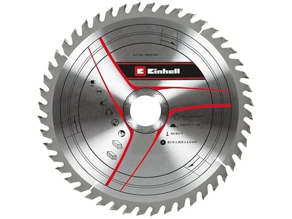 Lâmina de Serra de Metal Duro EINHELL Ø 210 X 30 Mm 48 Dentes