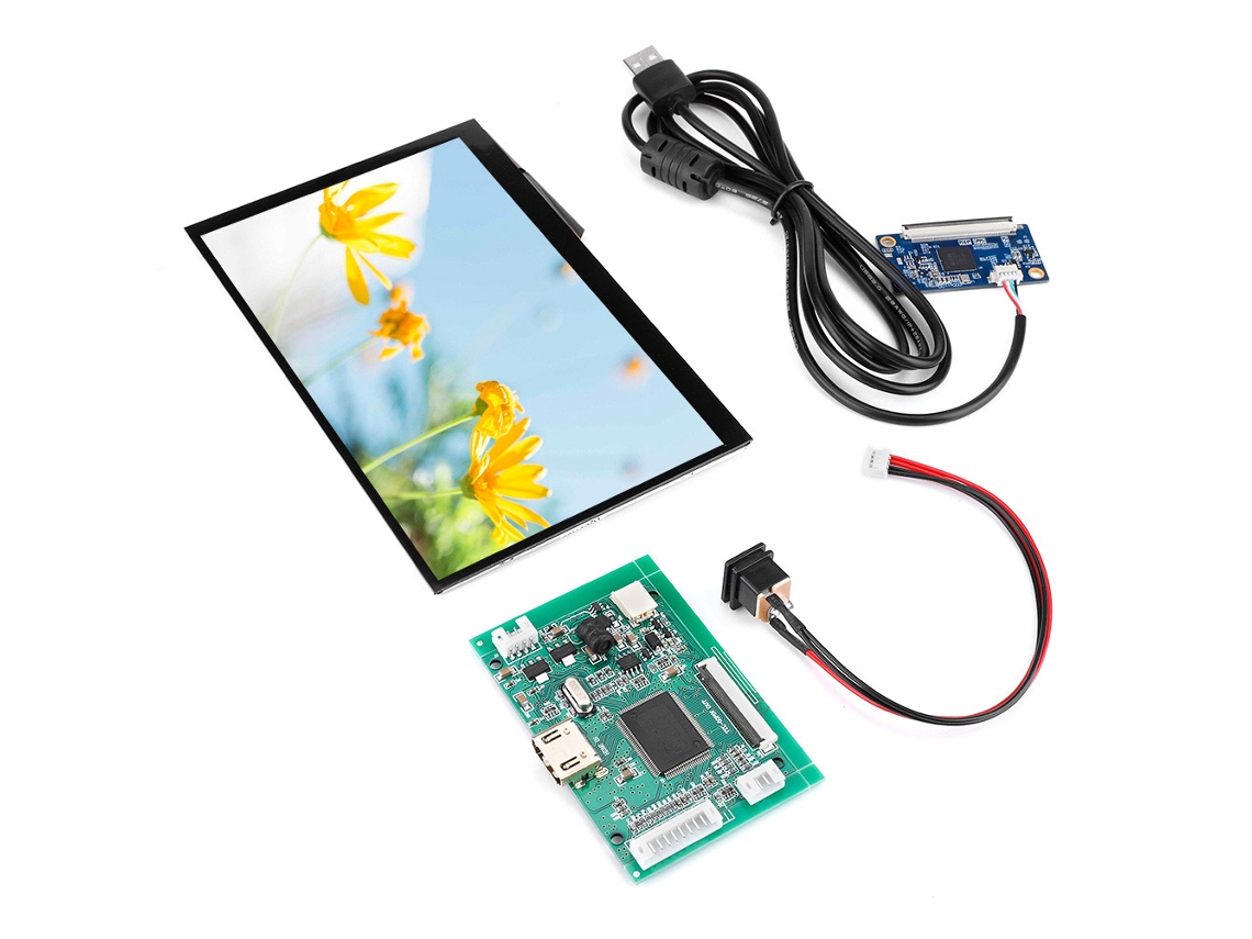 Laxiscreed Tela Lcd Tft De 7" Com Suporte Hdmi E Vga, Resolução 800x480 Para Monitorização Fácil