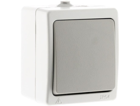 Interruptor Simples Bidirecional Cinza Claro Ip54 Akya Aj Vape