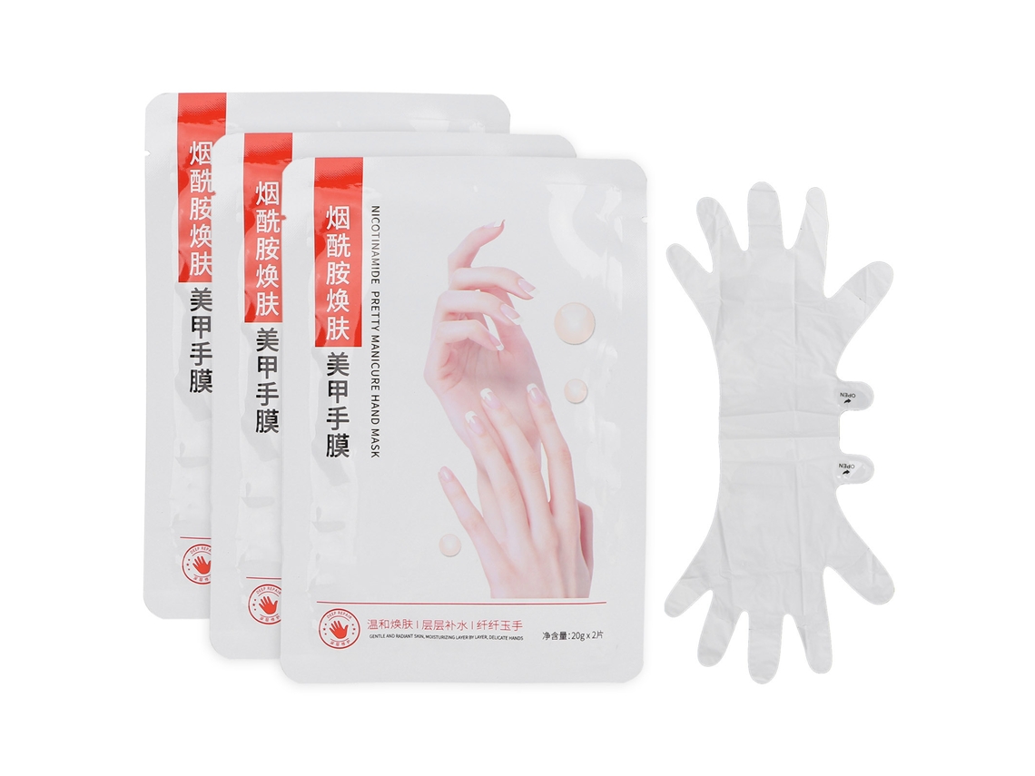 Máscara Exfoliante Seca Para Mãos Orgânica Reparadora E Hidratante Luvas De Mãos 2pcs X 3packs