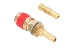 Adaptador De Mangueira De Tocha 8mm Conector De Latão Rápido Kit De Conexões Para Pistola De Soldadura Mig Tig Vermelho