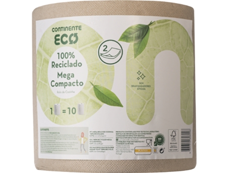 Rolo de Cozinha 100% Reciclado CONTINENTE ECO