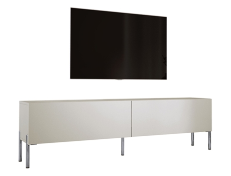 Móvel de Tv na Cor Cashmere com Pernas Retas Cromadas D: L: 170 Cm A: 52 Cm D: 32 Cm 3XELIVING