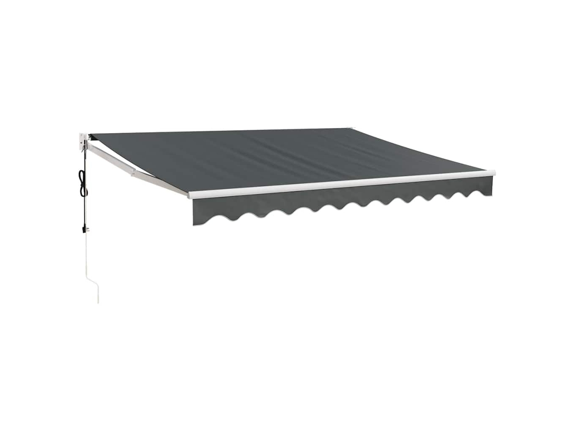 Automatic Retractable Awning, Automatic Retractable Awnings Vidaxl Antracite Tecido (3 X 2.5 M)
