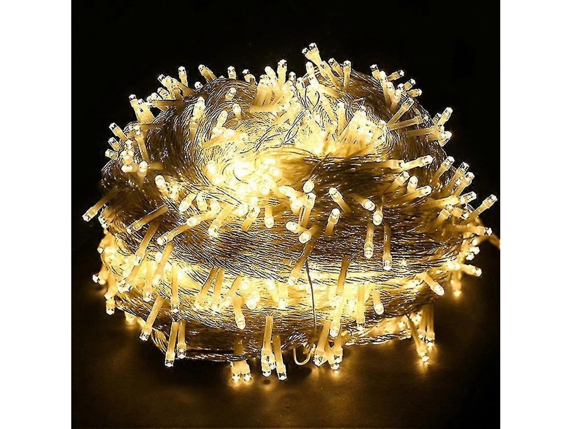 Luzes De Natal Led Para Festas, Casamentos E Jardins - Fio Transparente, Branco, 10m A 300m 100m 1000leds