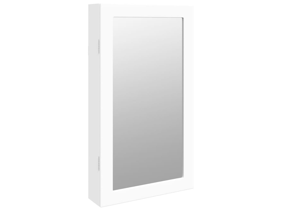 Mirror Jewellery Cabinet, Mirror Jewellery Cabinets Vidaxl Branco Madeira Processada (n/a)