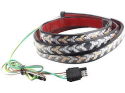 Faixa De Luz Led Bicolor Lurrose Para Carros E Reboques, Efeito De Advertência, Silicone Sólido, Luzes Piscantes