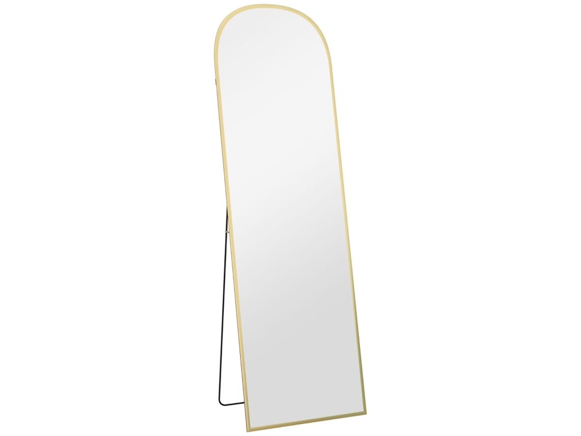 Espelho Pé Corpo Inteiro 50x1.5x161.5cm Dourado Moderno VELTRIX