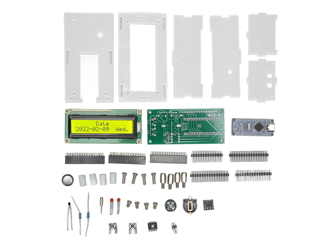 Kits De Relógio Digital Diy Com Lcd, Relógio Alarme Eletrônico, Kit De Projeto De Soldagem Para Aprendizagem
