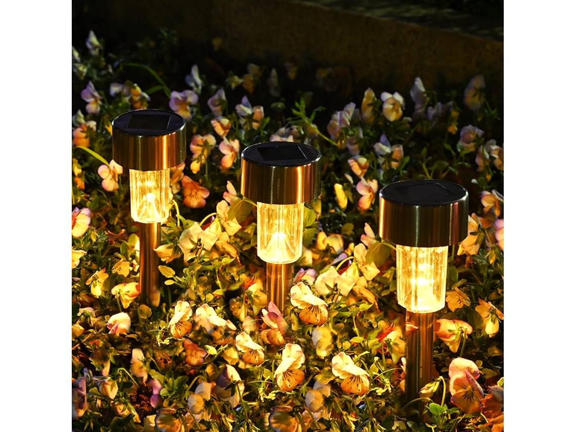 Kit com 9 Luminárias Solares para Exterior com Led AQUAFORGE
