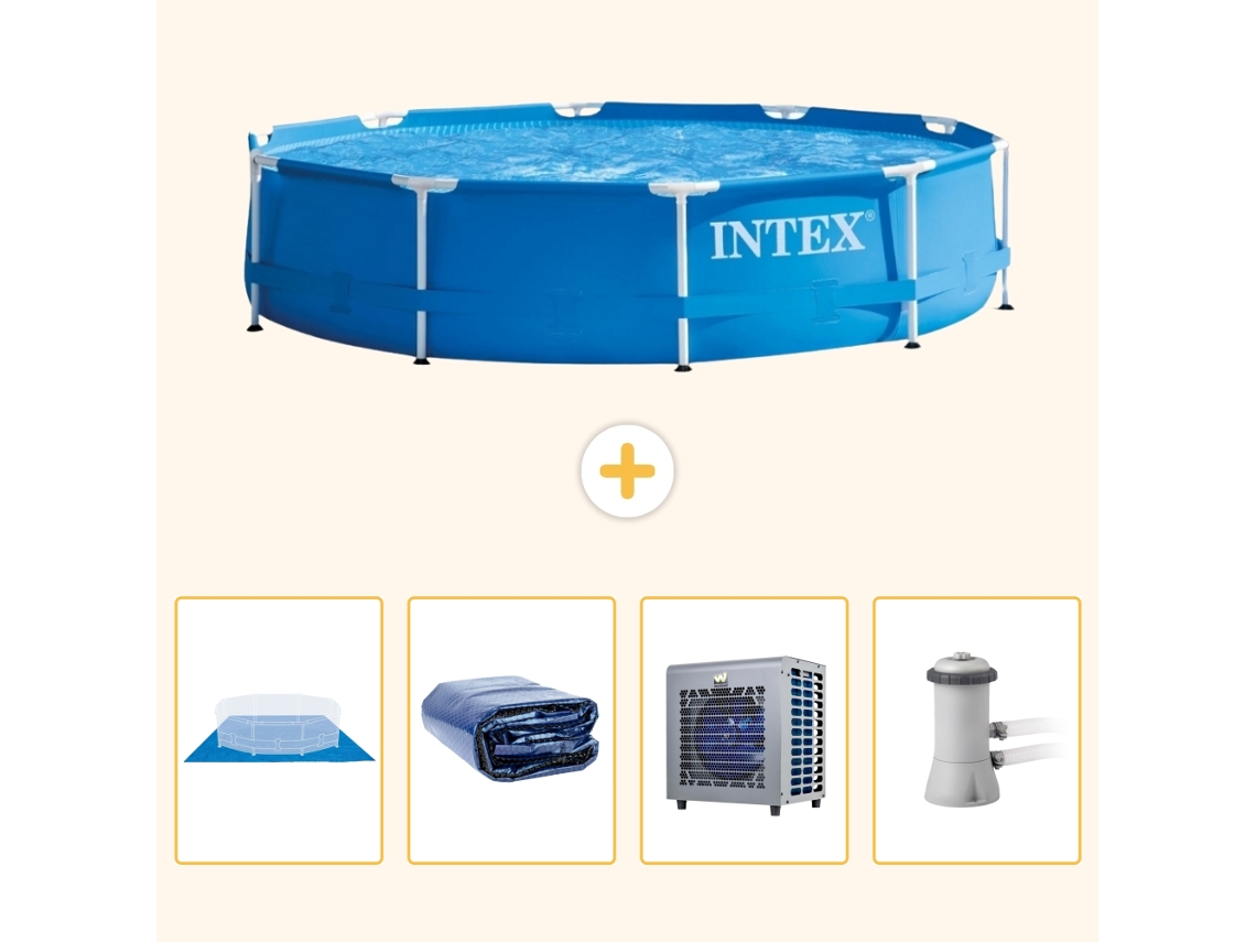 Intex Piscina Com Estrutura Redonda - 366x76 Cm - 5-peças S124