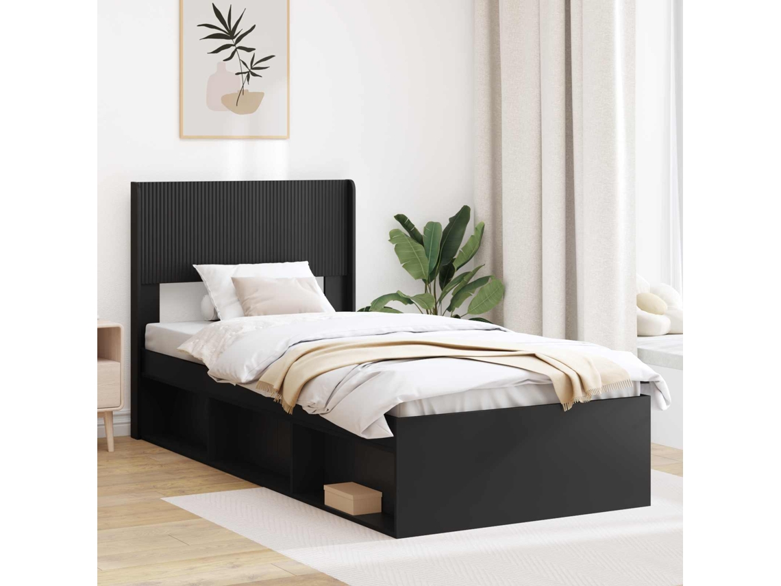 Vidaxl Cabeceira Preto Pb