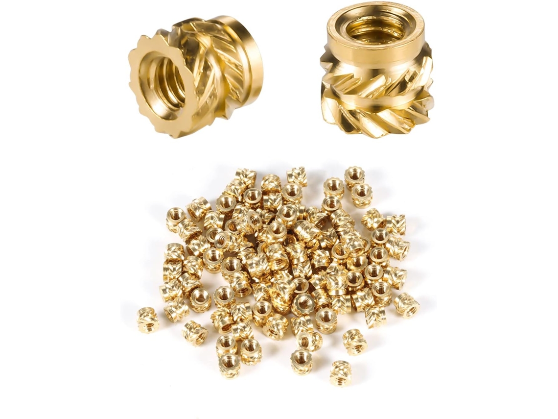 Conjunto De 100 Insertos Para Impressão 3d, Insertos De Latão Com Rosca M2