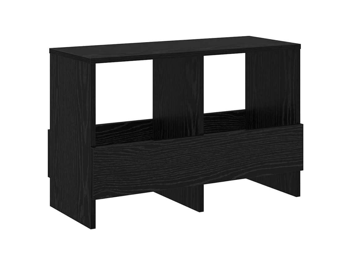Estante de Revistas Carvalho Preto 68,5 X 30 X 45 Cm MAISON EXCLUSIVE
