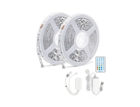 Fita de LED Wi-Fi Inteligente 15 Metros 2 x 7,5M RGB 48W AIGOSTAR