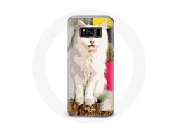 Capa para Samsung Galaxy S8 Turco de Van gato Branco a Olhos azul e amarelo