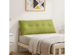 Vidaxl Travesseiro Para Costas Verde Claro 120 X 19 X 50 Cm Tecido
