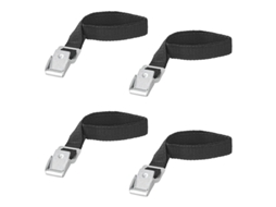 Conjunto De 4 Tiras Amarrar Com Fivela Metal, 18 Mm A 40 Cm