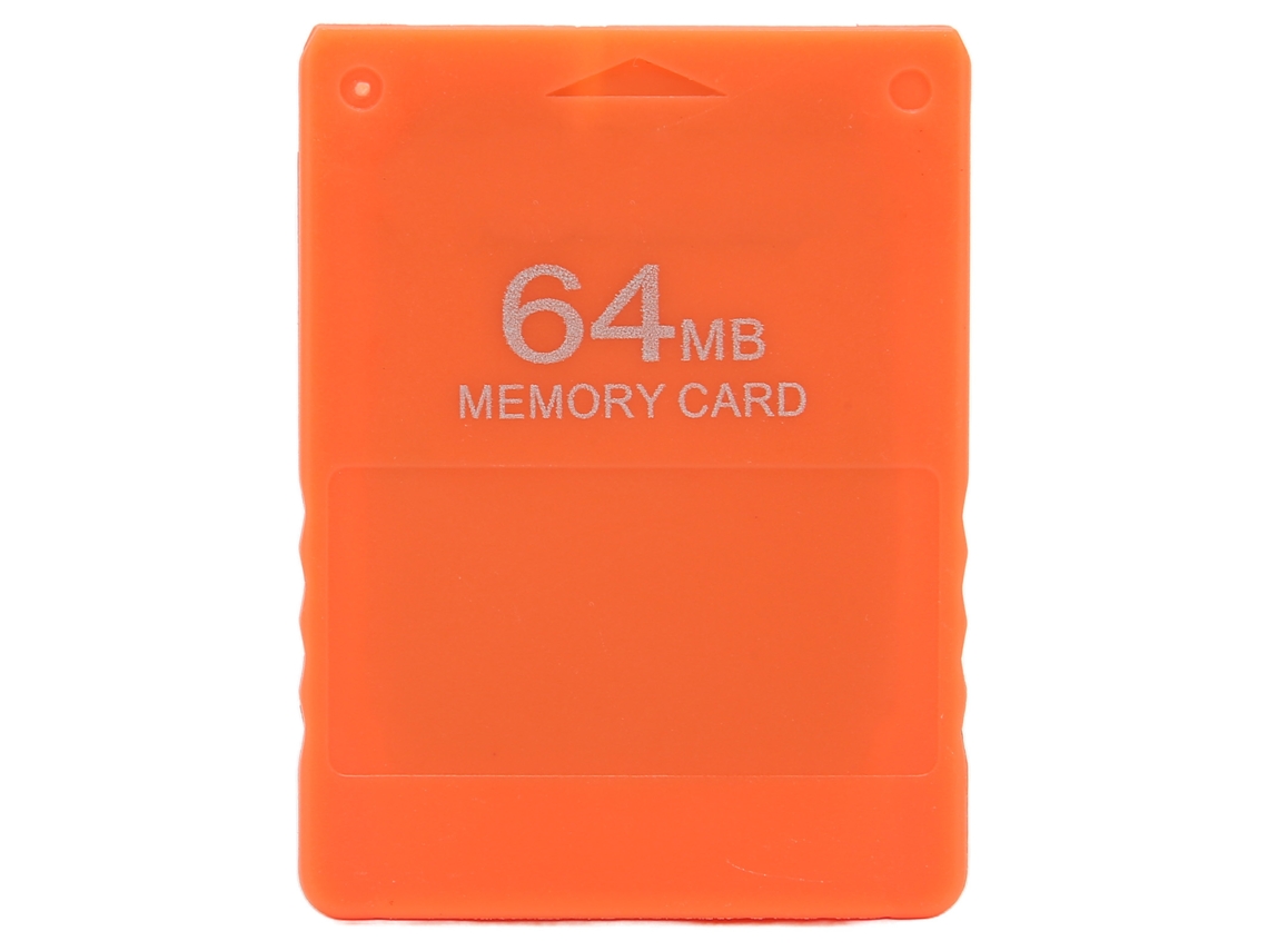 Cartão De Memória 64mb Para Ps2 De Alta Velocidade Suporta Fmcb1.966 E Todos Os Jogos Laranja