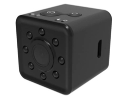 Câmera Espiã Wifi Hd 1080p Com Visão Noturna Grande Angular (preta)