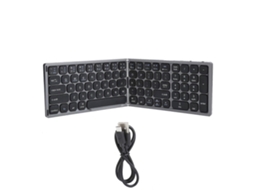 Teclado Bluetooth Dobrável TAISHENGDA, ultrafino, compatível com iOS e Android