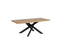 Mesa Fixa 90x200 Cm Carvalho Descascado Versalux Com Pés Antracite Itamoby