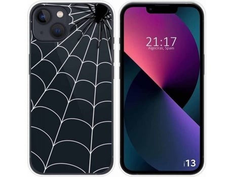 Capa iPhone 13 (6.1) TUMUNDOSMARTPHONE Aranha Desenhos Multicor
