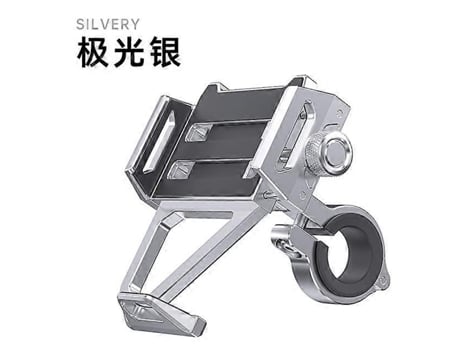 Suporte De Telefone Para Motocicleta Em Alumínio, Suporte De Telefone Para Guidão De Bicicleta, Adequado Para Ciclismo, Montanha E Passeios Off-road.