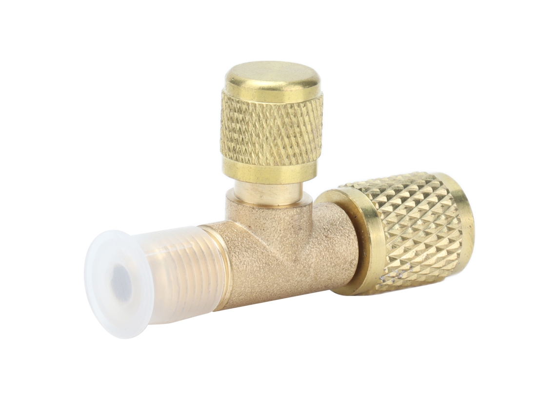 Adaptador Válvula Carga Refrigeração R22 R12 R134 1/4sae