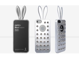 Capa iPhone 5, 5s, SE RABITO Tachas Prateado