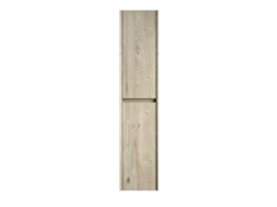 Armário Banheiro Carvalho Creme 140cm, Estreito, 2 Portas.-uu