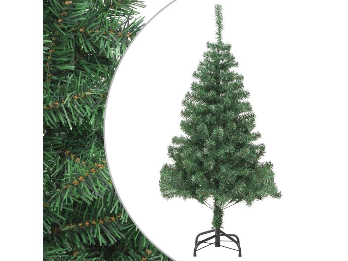 Vidaxl Árvore De Natal Artificial Com Suporte 150 Cm 380 Ramos