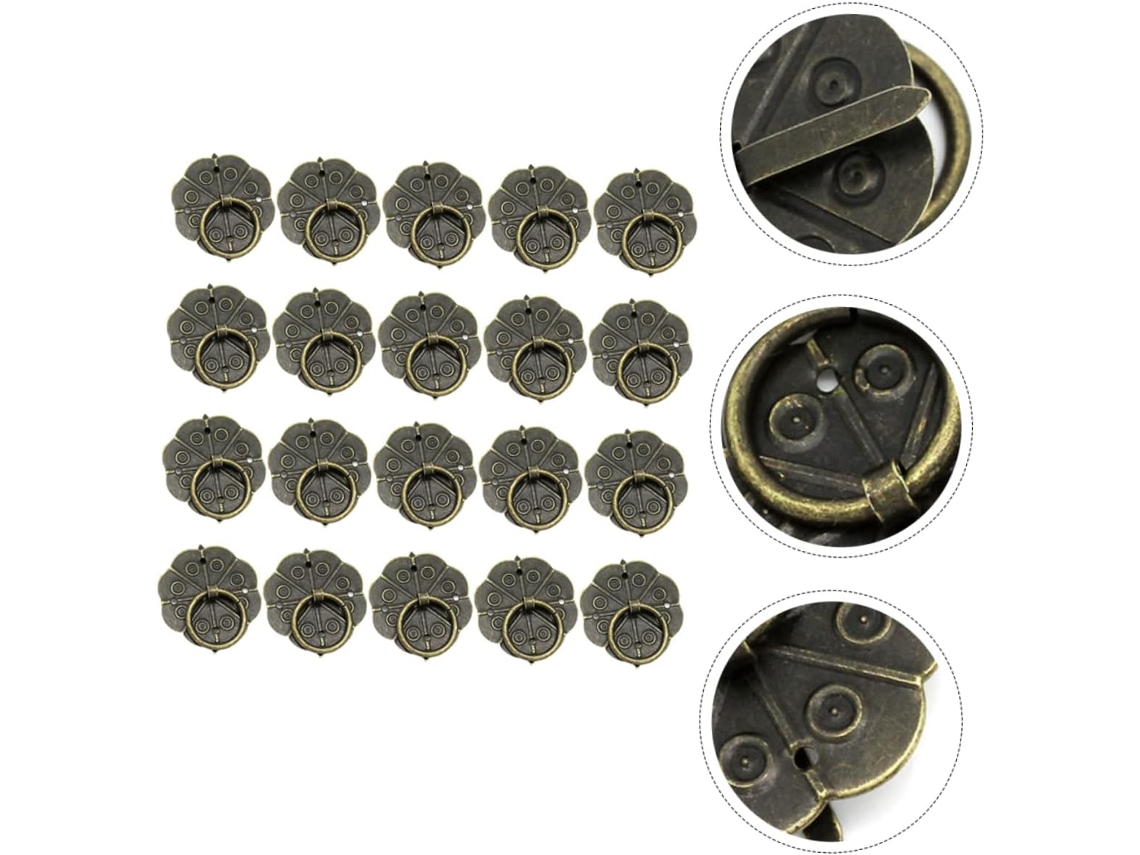 Didiseaon Conjunto De 40-puxadores Ferro Vintage Para Gavetas Cômoda, Armários E Móveis De Madeira