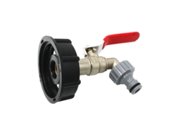 Adaptador De Torneira De Jardim Em Latão Para Tanque Ibc De 1000 Litros Com Conexão De Mangueira De 12,7 Mm Btforus