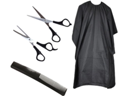 Conjunto de Tesouras Ergonômicas Para Cabeleireiro, Para Uso Doméstico e Profissional.