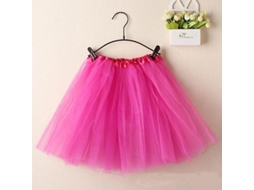 2026 falda Mini de Organza com Camadas e Renda para Mulher em Tecido Tule com Cintura Elástica de Seda