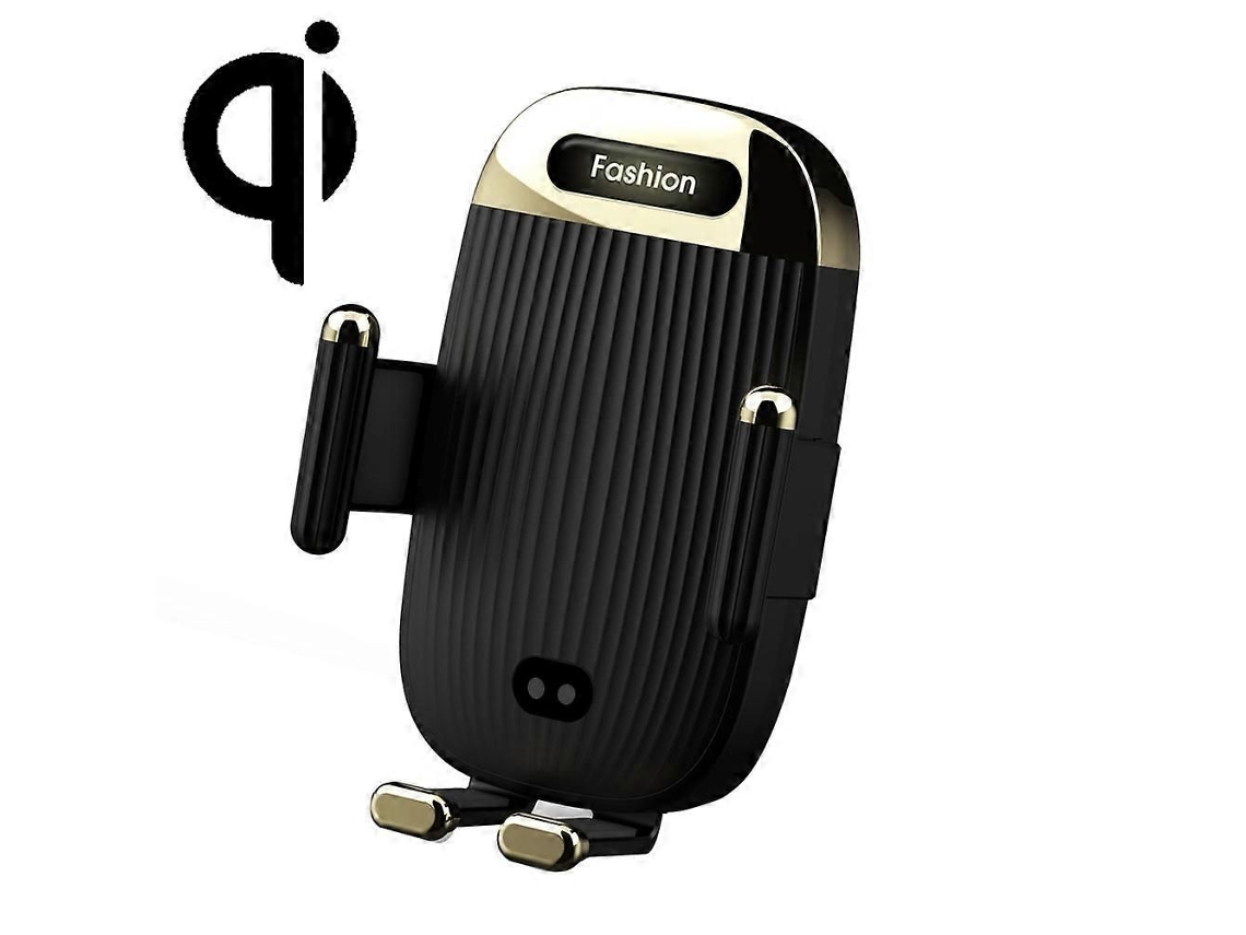 Carregador Sem Fio para Carro S18 15w Celular, Cor: Preto GOKOCO